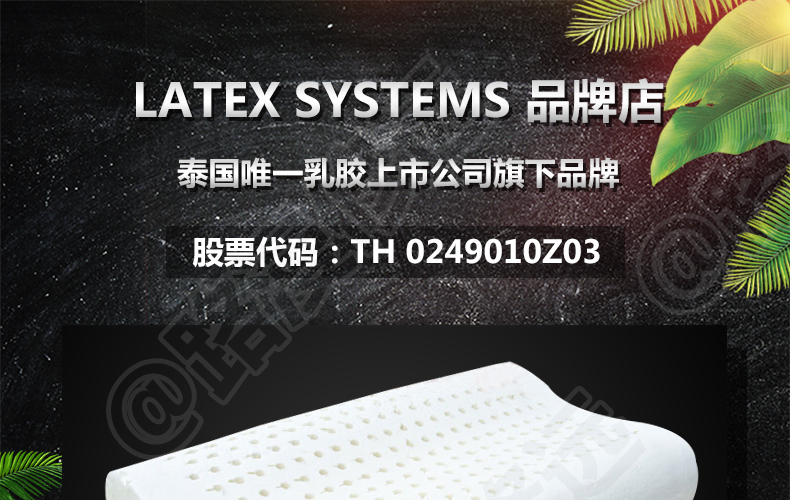 泰国Latex Systems天然乳胶、平面枕